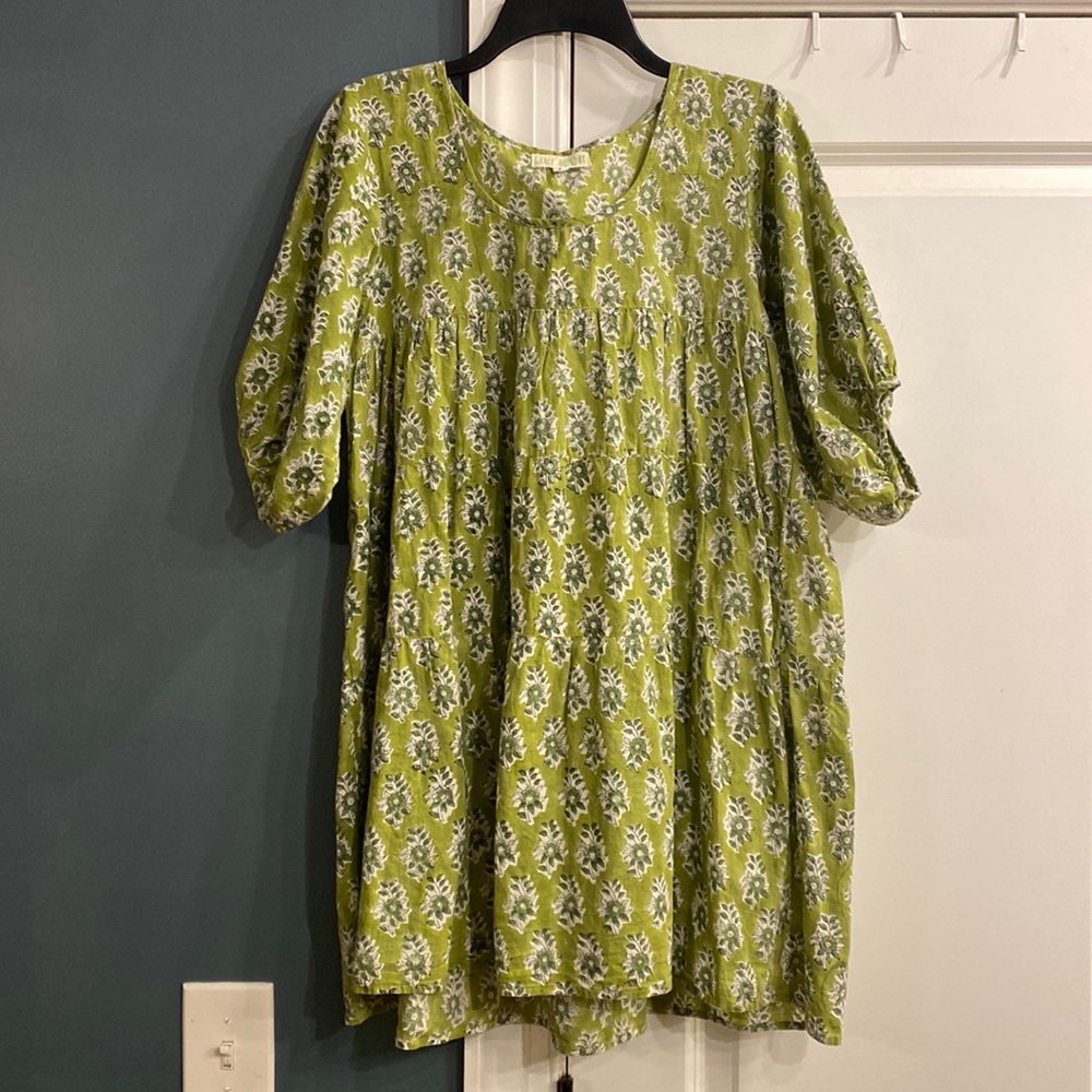 Grace Holiday Tiered Babydoll Blouse Tunic